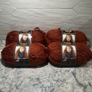 Lion Brand Yarn Heartland Acrylic lot of 4 Skeins NWT  Yosemite 135 color